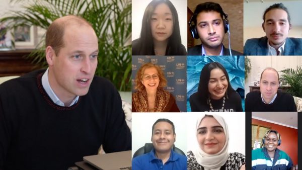 Prince William meets the Young Champions of the Earth