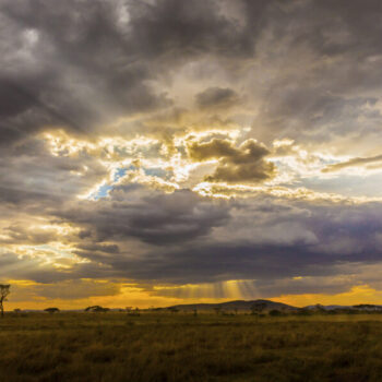Beautiful and dramatic african landscape