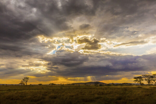Beautiful and dramatic african landscape